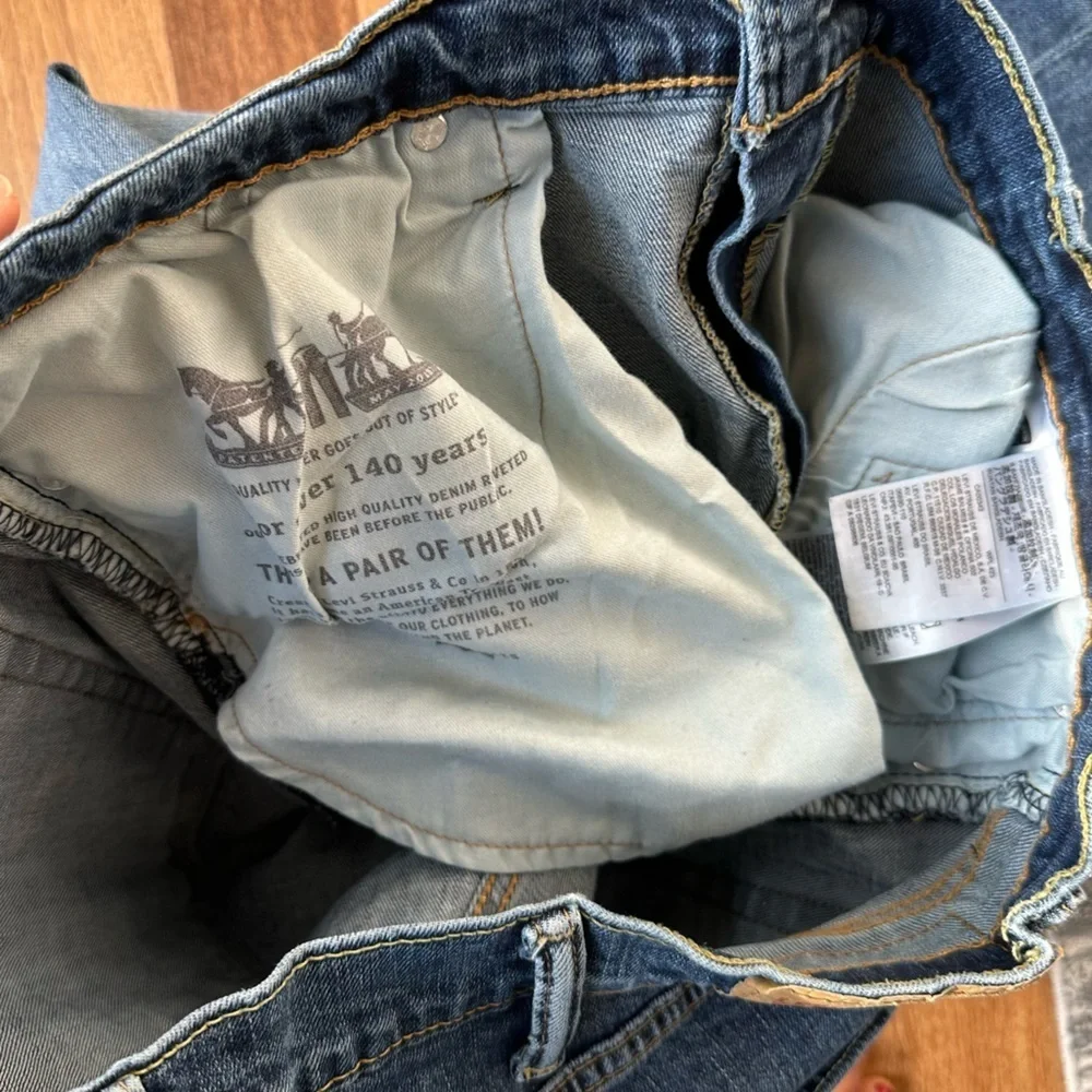 Levi's 514 Mens Straight Leg Medium Wash Jeans Size W40 x‎ L32